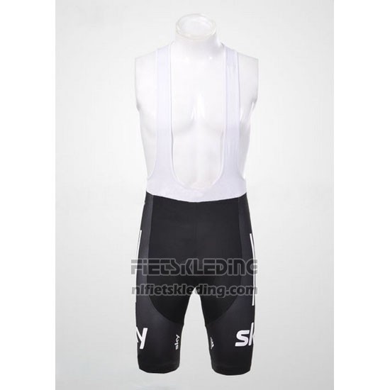 2012 Fietskleding Sky Zwart en Azuur Korte Mouwen en Koersbroek